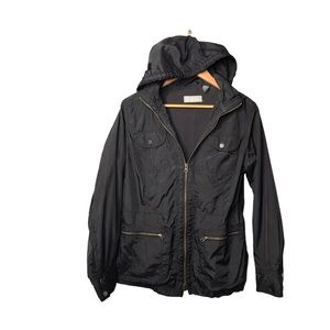 Liz Claiborne | Black lightweight utility jacket •